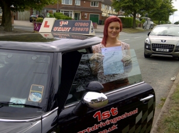 Well done on passing your driving test 3 minor faults
