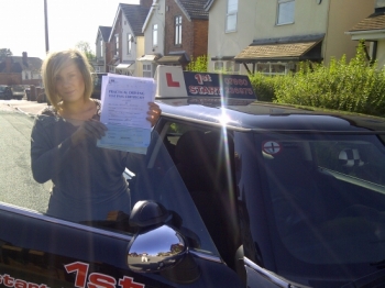 Congratulations on passing your driving test with just 1 minor fault
